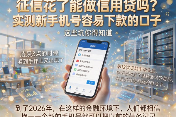 征信花了能做信用贷吗？实测新手机号容易下款的口子，这些坑你得知道