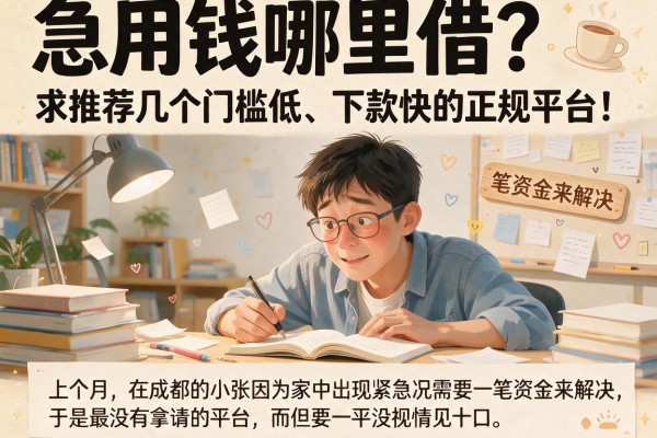 急用钱哪里借?求推荐几个门槛低、下款快的正规平台!