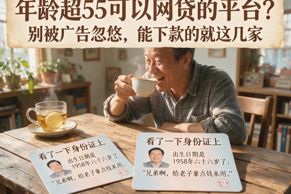 年龄超55可以网贷的平台?别被广告忽悠,能下款的就这几家