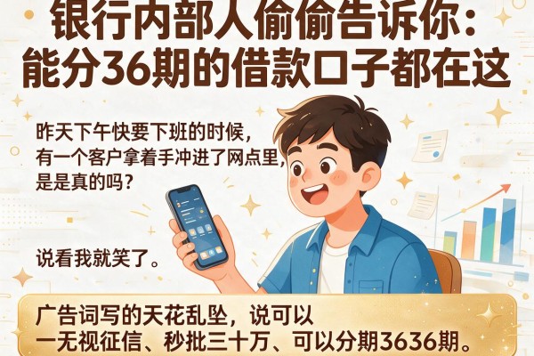 银行内部人偷偷告诉你：能分36期的借款口子都在这