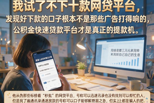 我试了不下十款网贷平台，发现好下款的口子根本不是那些广告打得响的，公积金快速贷款平台才是真正的提款机
