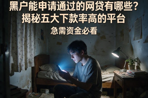 黑户能申请通过的网贷有哪些？揭秘五大下款率高的平台，急需资金必看