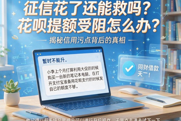 征信花了还能救吗？花呗提额受阻怎么办？揭秘信用污点背后的真相