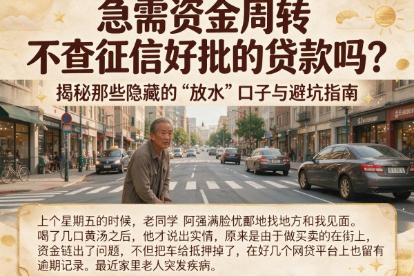 急需资金周转？不查征信好批的贷款吗？揭秘那些隐藏的“放水”口子与避坑指南
