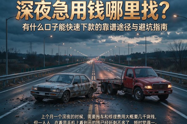 深夜急用钱哪里找？有什么口子能快速下款的靠谱途径与避坑指南