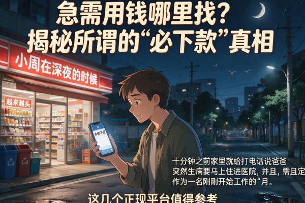 急需用钱哪里找？揭秘所谓的“必下款”真相，这几个正规平台值得参考