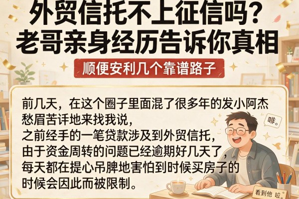 外贸信托不上征信吗？老哥亲身经历告诉你真相，顺便安利几个靠谱路子