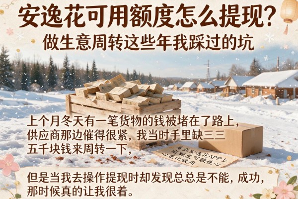 安逸花可用额度怎么提现？做生意周转这些年我踩过的坑
