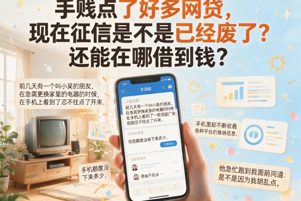 手贱点了好多网贷,现在征信是不是已经废了?还能在哪借到钱?