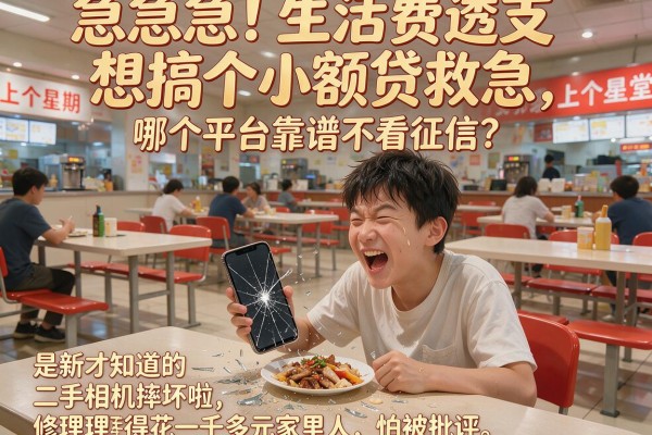 急急急！生活费透支想搞个小额贷救急，哪个平台靠谱不看征信？