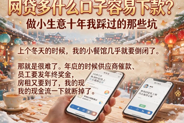 网贷多什么口子容易下款？做小生意十年我踩过的那些坑