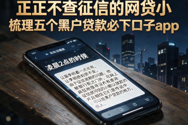 正规不查征信的网贷小，梳理五个黑户贷款必下口子app