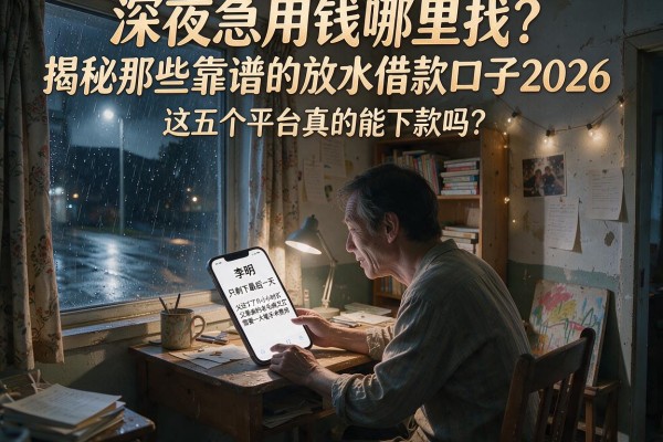 深夜急用钱哪里找？揭秘那些靠谱的放水借款口子2026，这五个平台真的能下款吗？