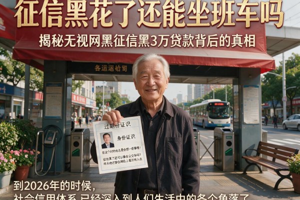 征信黑花了还能坐班车吗，揭秘无视网黑征信黑3万贷款背后的真相