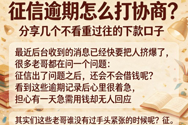 征信逾期怎么打协商？分享几个不看重过往的下款口子