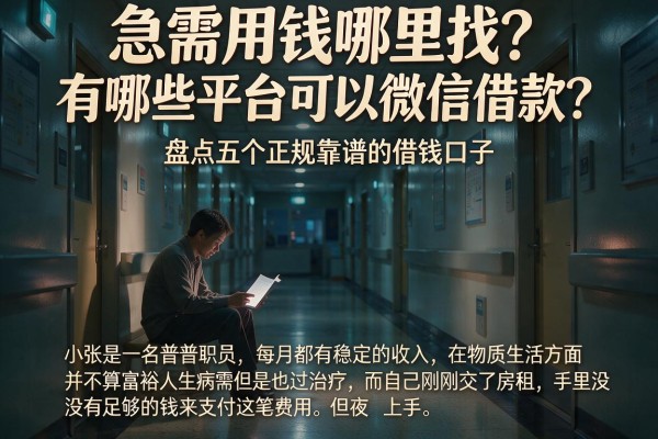 急需用钱哪里找?有哪些平台可以微信借款?盘点五个正规靠谱的借钱口子