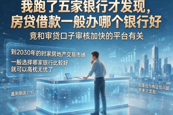 我跑了五家银行才发现，房贷借款一般办哪个银行好，竟和审贷口子审核加快的平台有关