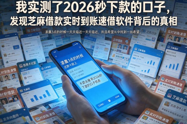 我实测了2026秒下款的口子，发现芝麻借款实时到账速借软件背后的真相