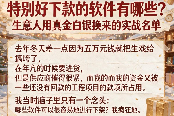 特别好下款的软件有哪些？生意人用真金白银换来的实战名单