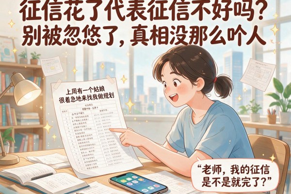 征信花了代表征信不好吗？别被忽悠了，真相没那么吓人