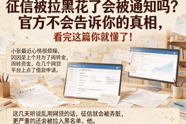 征信被拉黑花了会被通知吗？官方不会告诉你的真相，看完这篇你就懂了！