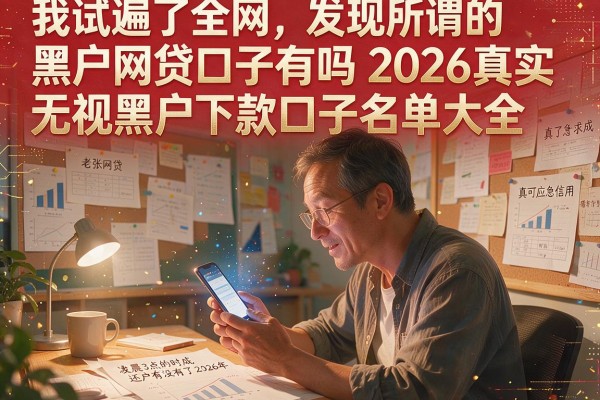 我试遍了全网，发现所谓的黑户网贷口子有吗2026真实和无视黑户下款口子名单大全大多是坑