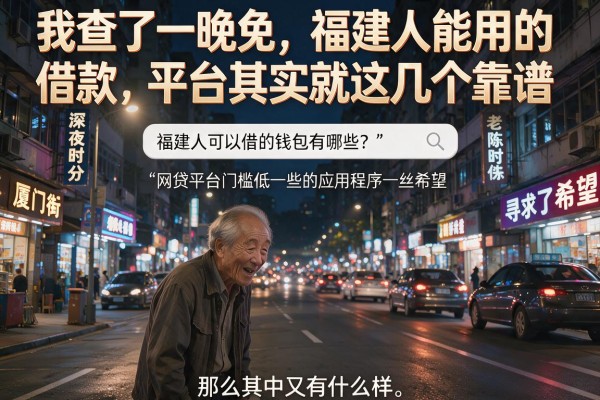 我查了一晚上，福建人能用的借款平台其实就这几个靠谱