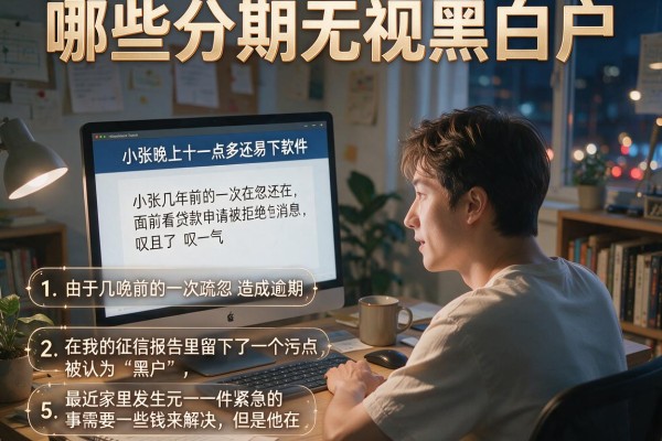 哪些分期无视黑白户，条列五个借款口子最容易下软件