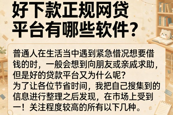好下款正规网贷平台有哪些软件？整理了几个实测能下的