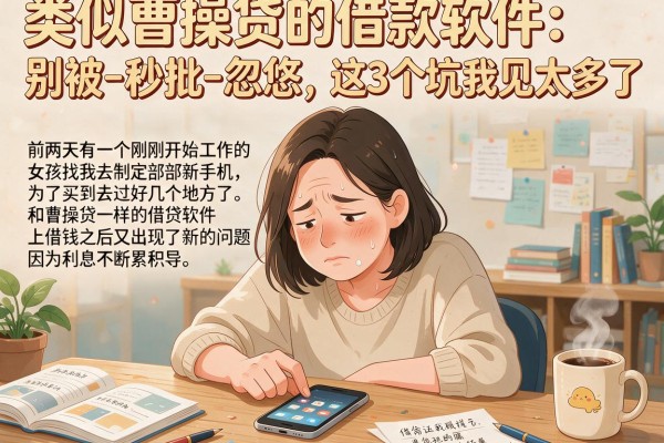 类似曹操贷的借款软件：别被-秒批-忽悠，这3个坑我见太多了