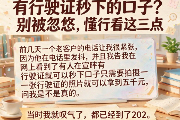 有行驶证秒下的口子？别被忽悠，懂行的人只看这三点