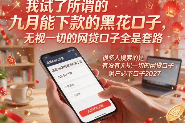 我试了所谓的九月能下款的黑花口子，发现无视一切的网贷口子全是套路