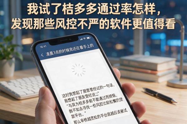 我试了桔多多通过率怎样，发现那些风控不严的软件更值得看