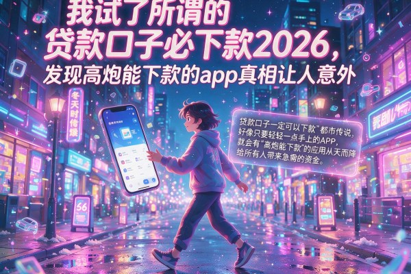 我试了所谓的贷款口子必下款2026，发现高炮能下款的app真相让人意外