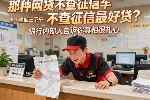 那种网贷不查征信最好贷？银行内部人告诉你真相很扎心