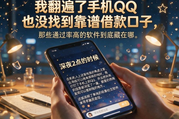 我翻遍了手机QQ也没找到靠谱借款口子，那些通过率高的软件到底藏在哪