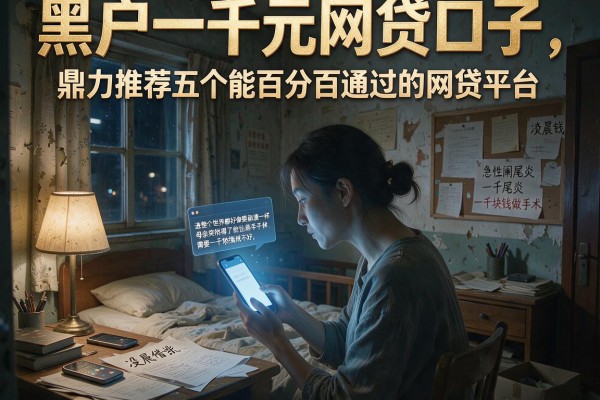 黑户一千元网贷口子，鼎力推荐五个能百分百通过的网贷平台