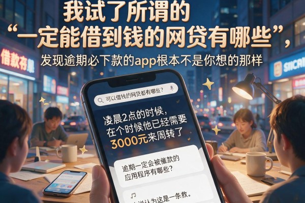 我试了所谓的“一定能借到钱的网贷有哪些”，发现逾期必下款的app根本不是你想的那样