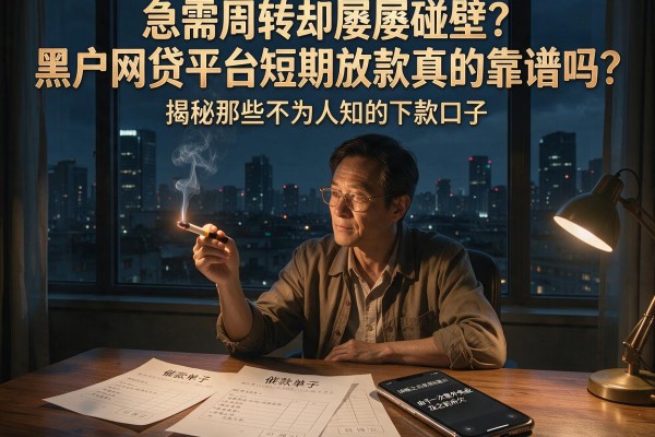 急需周转却屡屡碰壁？黑户网贷平台短期放款真的靠谱吗？揭秘那些不为人知的下款口子