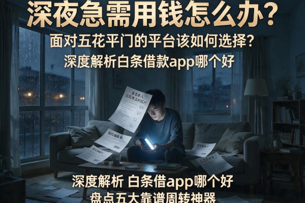 深夜急需用钱怎么办？面对五花八门的平台该如何选择？深度解析白条借款app哪个好，盘点五大靠谱周转神器