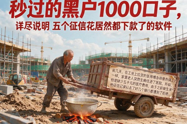 秒过的黑户1000口子，详尽说明五个征信花居然都下款了的软件