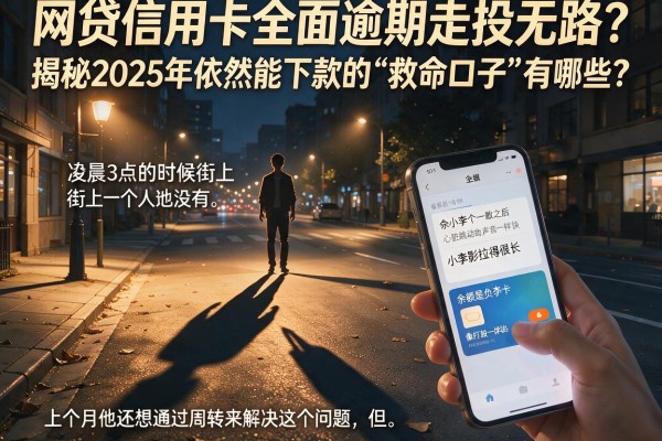 网贷信用卡全面逾期走投无路？揭秘2025年依然能下款的“救命口子”有哪些？