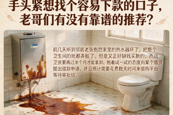 手头紧想找个容易下款的口子，老哥们有没有靠谱的推荐？_3