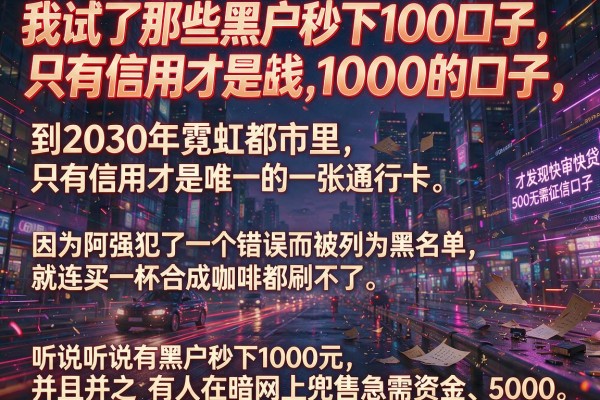 我试了那些黑户秒下1000的口子,才发现所谓的急用钱5000快审快贷无需征信口子全是套路