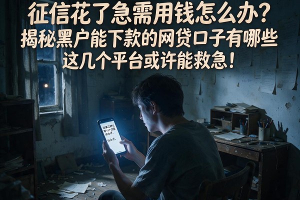 征信花了急需用钱怎么办？揭秘黑户能下款的网贷口子有哪些，这几个平台或许能救急！