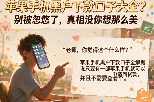 苹果手机黑户下款口子大全？别被忽悠了，真相没你想那么美