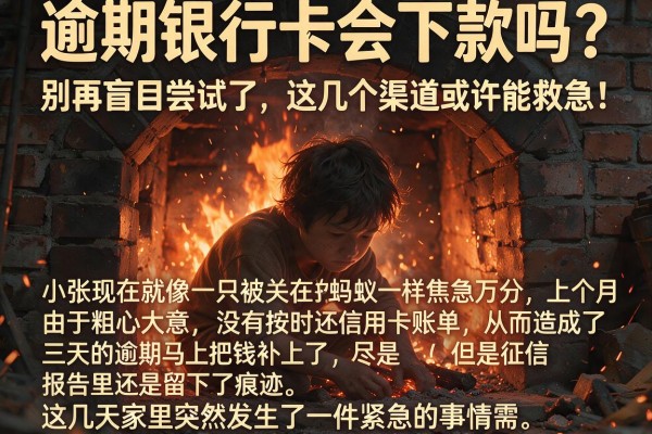 逾期银行卡会下款吗?别再盲目尝试了,这几个渠道或许能救急!