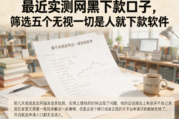 最近实测网黑下款口子,筛选五个无视一切是人就下款软件