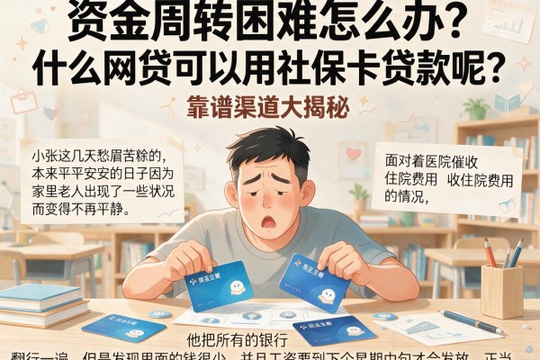 资金周转困难怎么办？什么网贷可以用社保卡贷款呢？靠谱渠道大揭秘