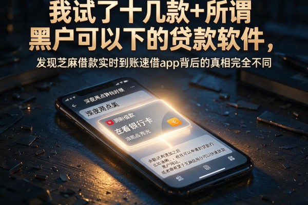 我试了十几款所谓黑户可以下的贷款软件，发现芝麻借款实时到账速借app背后的真相完全不同